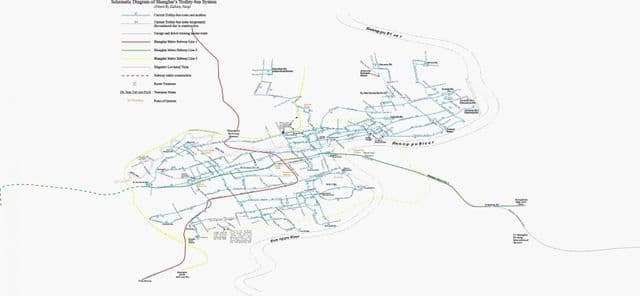 Mappa delle stazioni di Shanghai