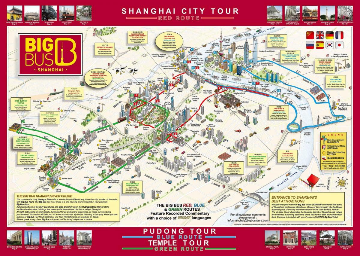 Shanghai mappa Big Bus
